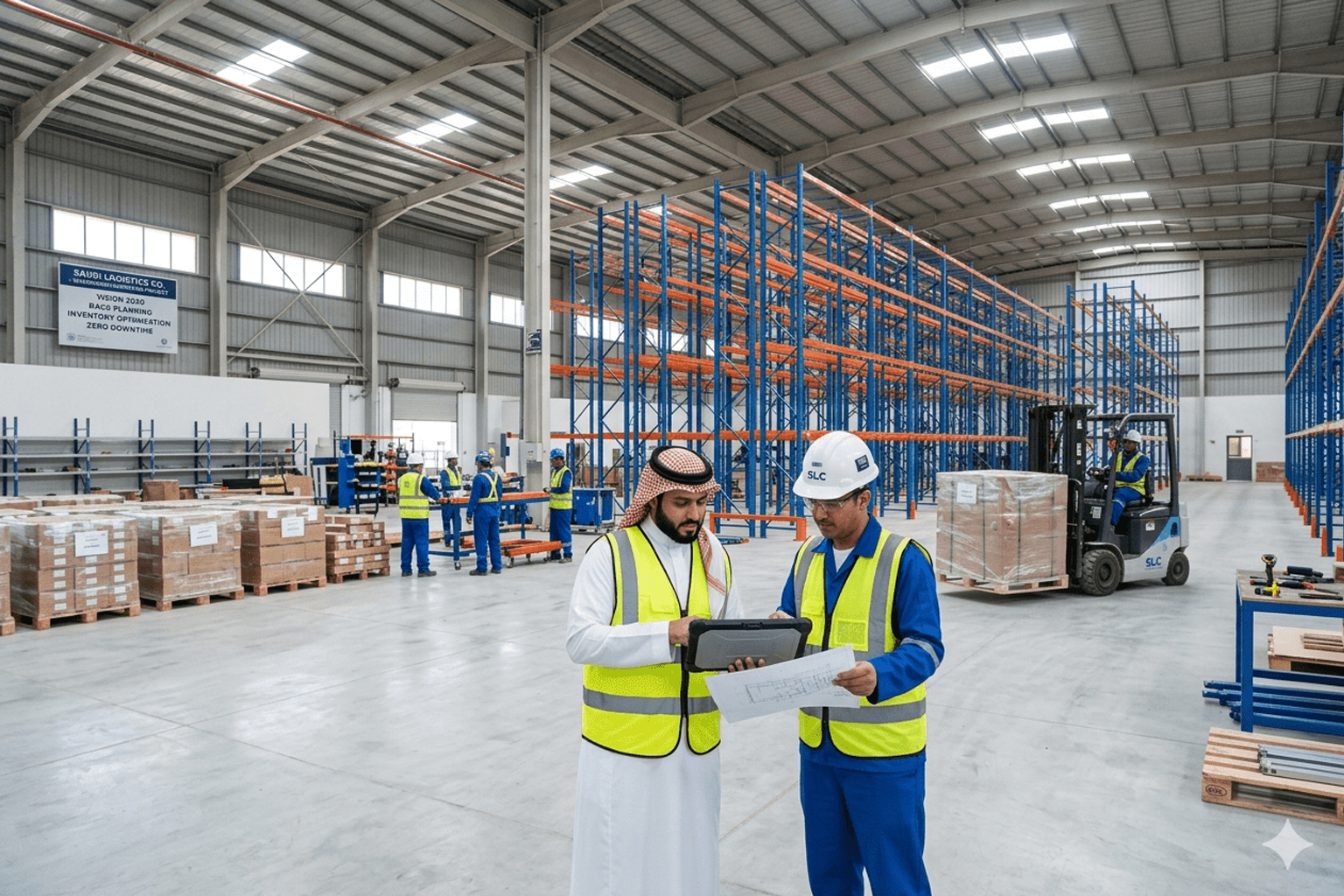 Warehouse shifting in Saudi Arabia: planning racks, inventory, and downtime reduction.