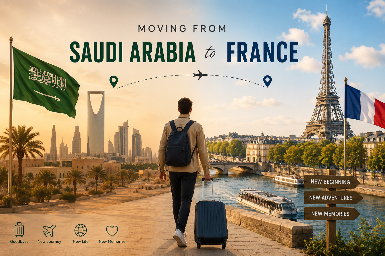 Moving from Saudi Arabia to France
